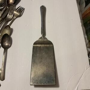 GODINGER Vintage  Silver Plate  Serving Spatula  And Large Serving Spoon